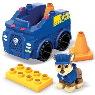 Mega Bloks Paw Patrol Auto della Polizia di Chase 10 Blocchi da Costruzione con personaggio Incluso