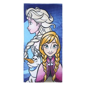 Telo Bagno e mare Elsa e Anna Frozen in cotone