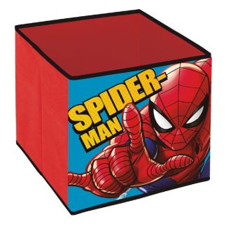 Spiderman Scatola Contenitore Portagiochi Pieghevole 31x31x31cm