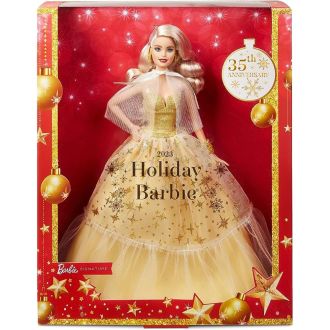 Barbie Signature Bambola Barbie Magia delle Feste 2023 Bambola con Abito Dorato da Collezione
