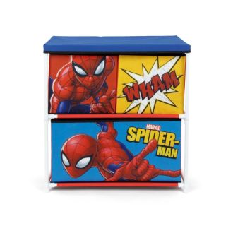 Scaffale Portagiochi in metallo Spiderman Marvel