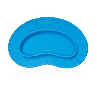 Nuby Piatto con Ventosa Sagomato Blu