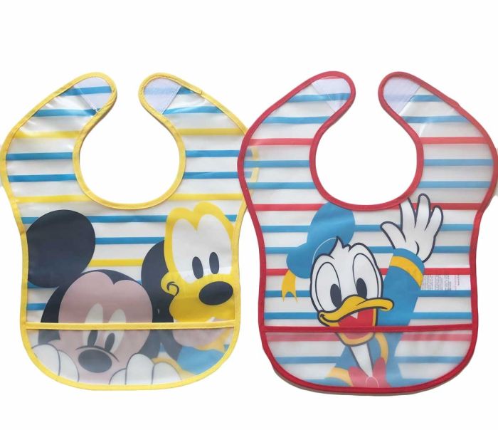 Set di 2 bavaglioli Disney Mickey Mouse con tasca Ellepi