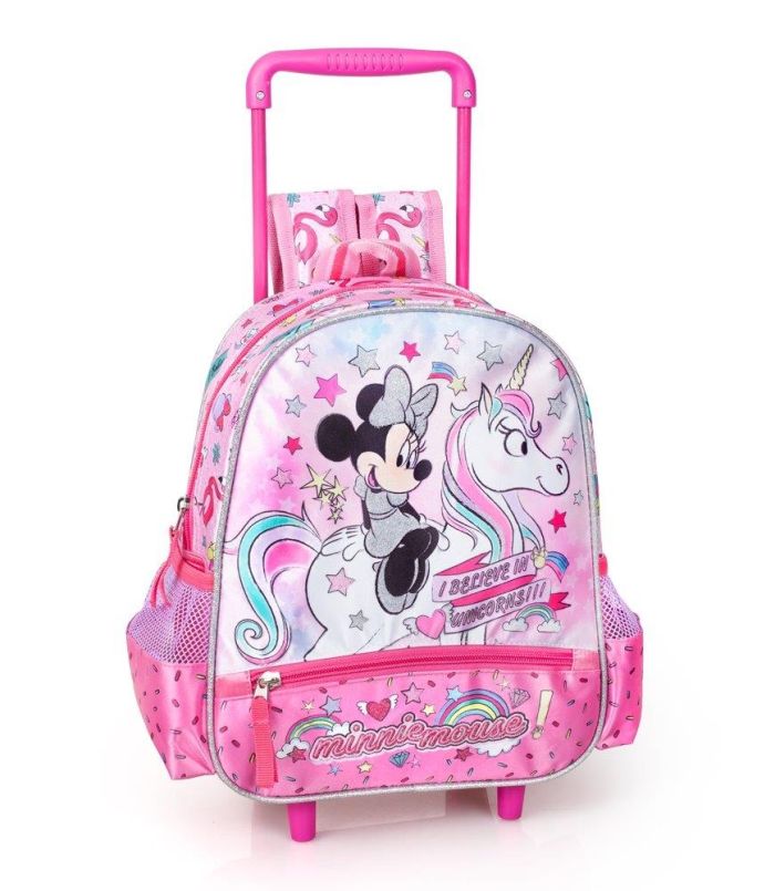 Zaino Trolley Asilo Disney Minnie Unicorno
