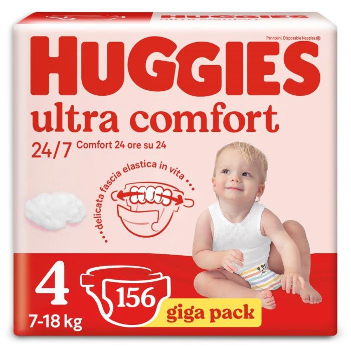 Huggies Ultra Comfort Taglia 4 156 Pannolini Gigapack