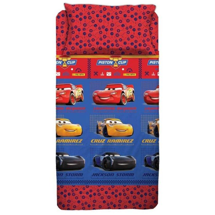 Completo Lenzuola Disney Cars Rosso e Blu