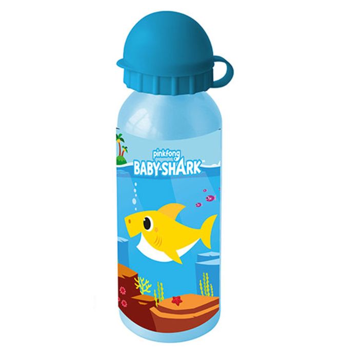 Borraccia in alluminio Baby Shark Azzurro