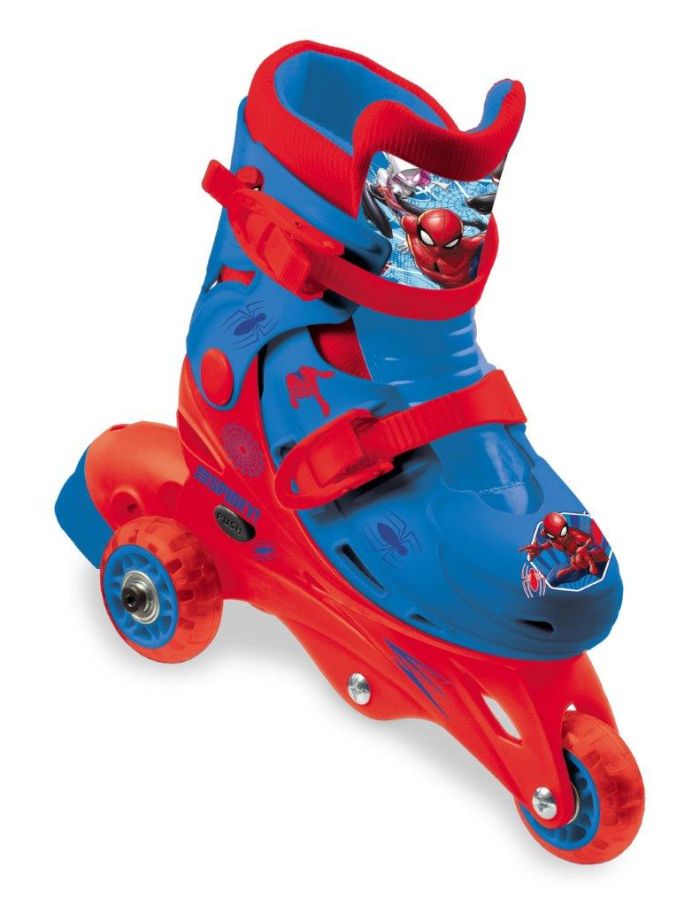 Mondo Pattini Roller Spiderman in linea e 3 ruote