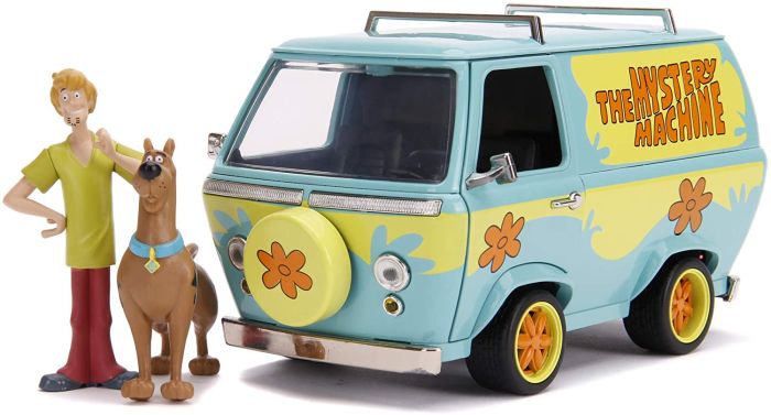 Jada Scooby Doo Mystery Machine in scala 1:24 diecast con personaggi di  Scooby e Shaggy