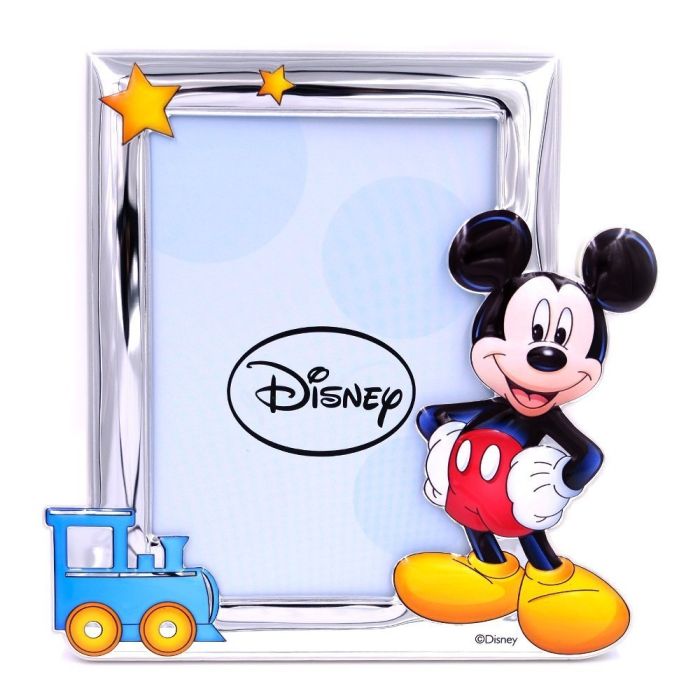 Cornice Portafoto argentata Mickey Mouse