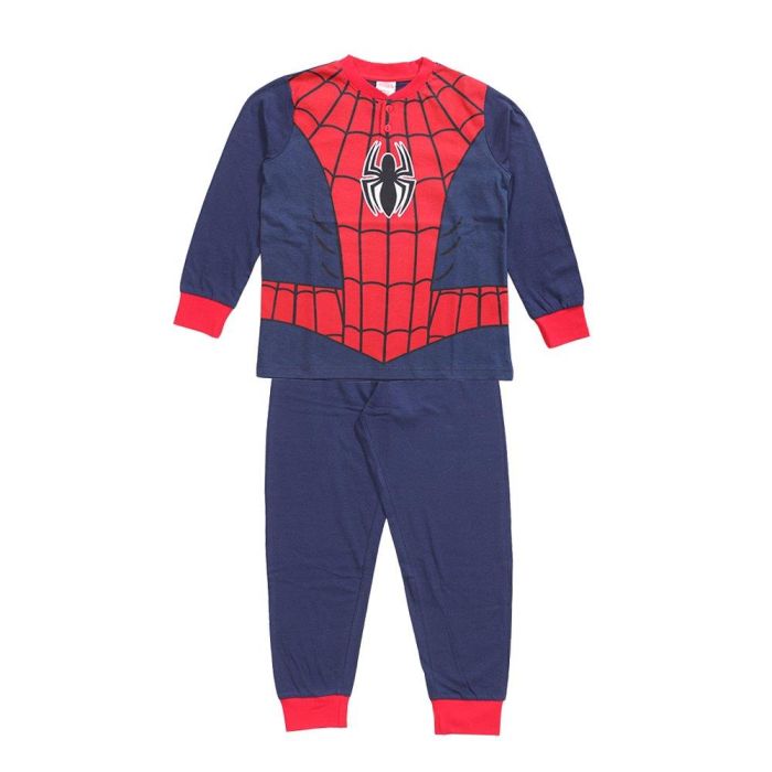 Pigiama Primaverile Costume Spiderman Bambino Blu