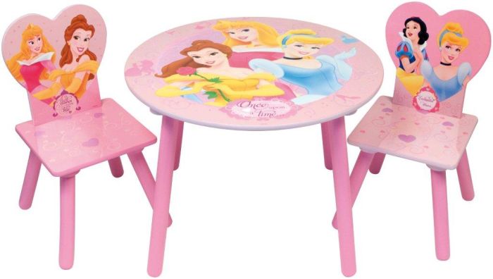 Set tavolo + 2 sedie Principesse Disney